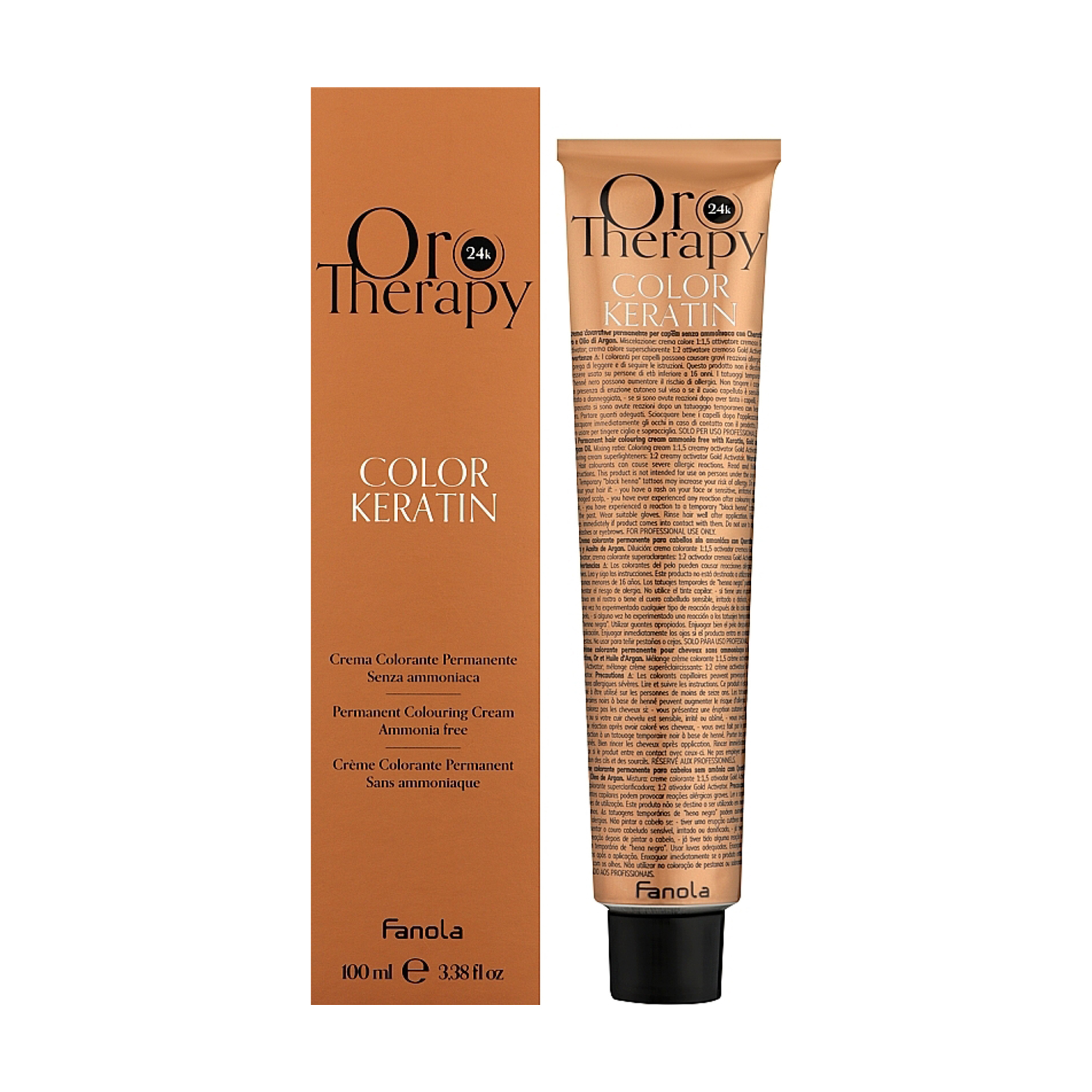 Безаміачна крем-фарба для волосся Fanola Oro Therapy Color Keratin Oro Puro 9.31 Very Light Blonde Sandy, 100 мл